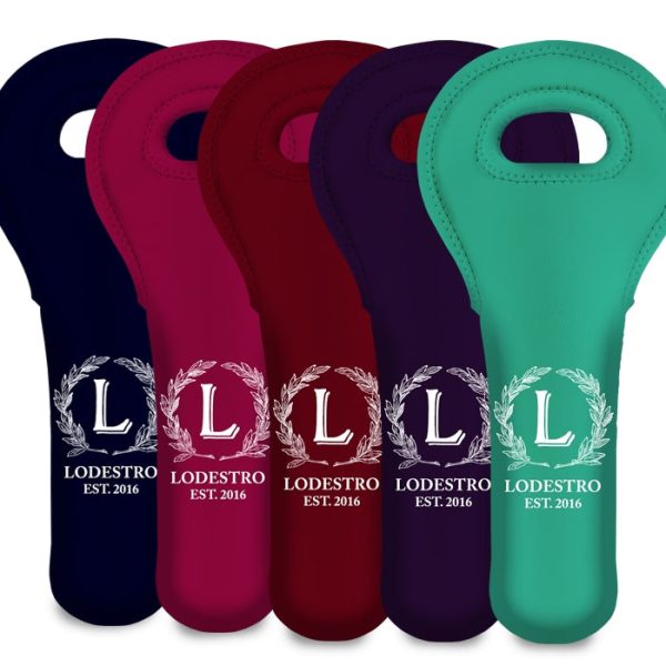 ADD YOUR NAME Wine Totes - Monogram Design - Several Color Options For Discount
