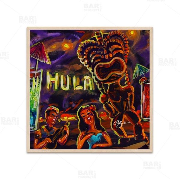 Hulu Bar Vintage Square Wooden Table Top - Two Sizes Available Hot on Sale - Image 3