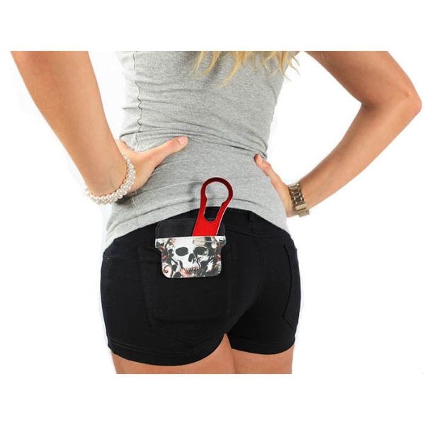 DekoPokit™ Leather Bottle Opener Pocket Protector w  Designer Flap - Rusty Grunge For Sale - Image 2