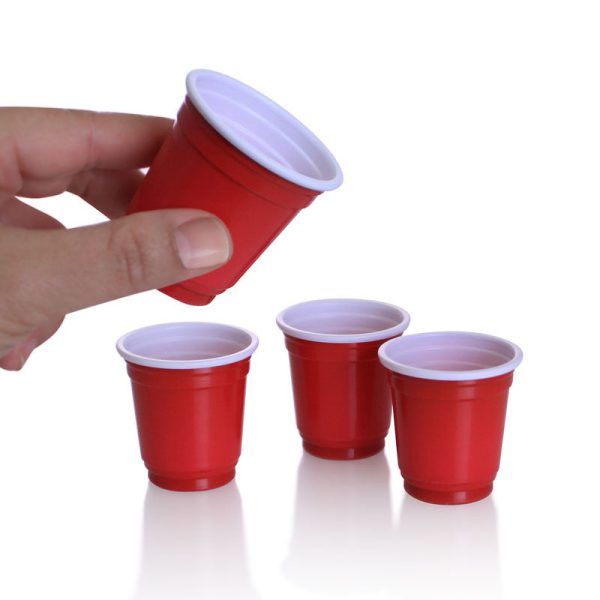 BarConic® 2 oz. Red Plastic Cups - 200 Count Fashion