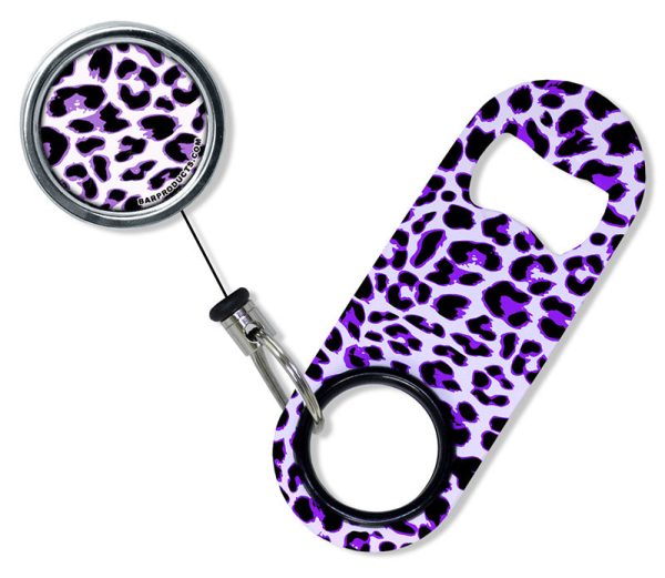 Kolorcoat™ Mini Opener with Retractable Reel  - Purple Cheetah For Cheap