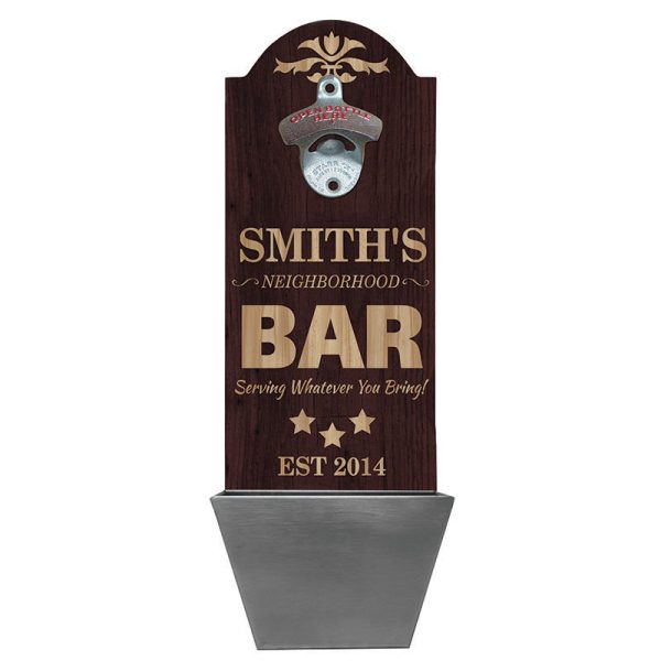 Custom Round Top Plaque with Cap Catcher - Neighborhood Bar Online Sale - Image 2