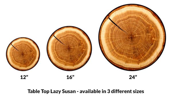 Lazy Susan - TREE RING Designs - 3 Different Sizes - For Kitchen Table Top Hot on Sale - Image 3