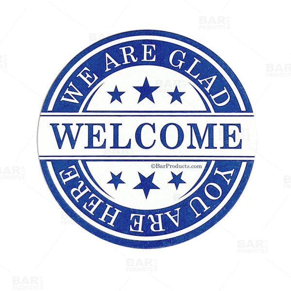 Drink Coasters - Round 3.5  Diameter  We Are Glad You Are Here  - Pack of 250 Cheap - Image 4