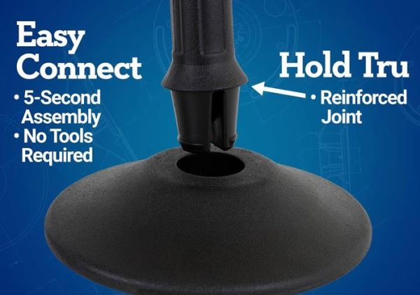 Retractable Belt Stanchion - Textured Black - Set of 2 Sale - Image 5