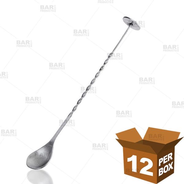 Bar Spoon - with Disk - 10.75  [Box of 12] For Cheap