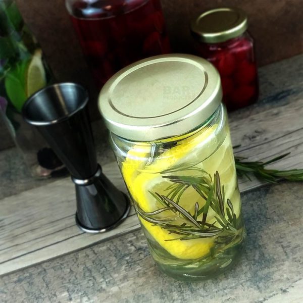 Tall Craft Bartending Jar w  Gold Lid - Clear 12 oz Online Hot Sale - Image 2