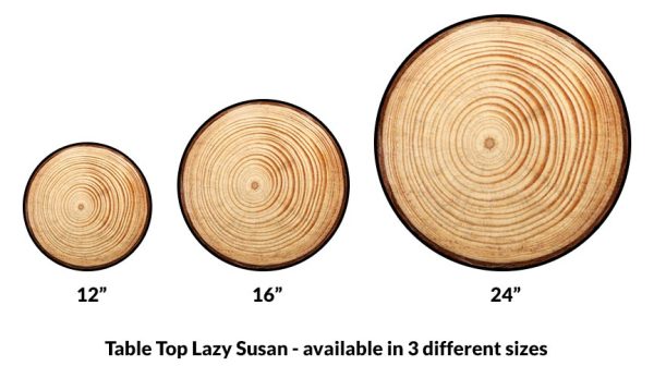 Lazy Susan - TREE RING Designs - 3 Different Sizes - For Kitchen Table Top Hot on Sale - Image 4