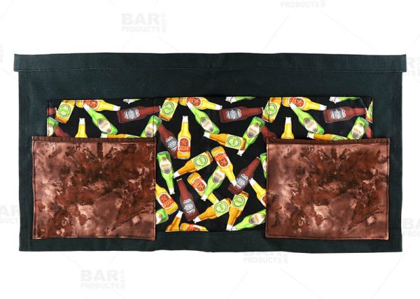 Designer Apron - Beer Patchwork Pattern - 5 Compartment Discount - Image 2