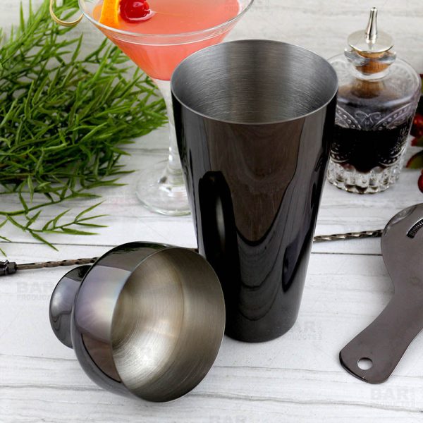 Olea™ Parisian Style 2 Piece Cocktail Shaker - Gun Metal Plated - 20 ounce Online Sale - Image 3