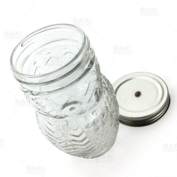 BarConic®  Owl Mason Jar with Lid - 12 ounce Cheap - Image 5