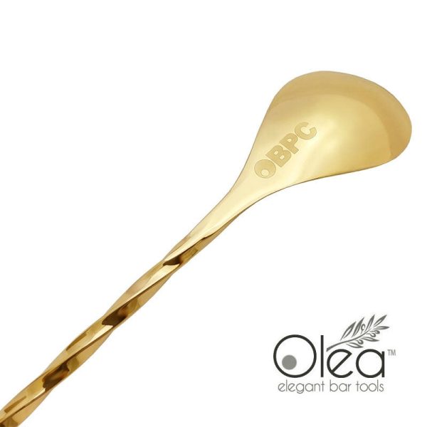 Olea™ Gold Plated Bar Spoon - Trident Fork Tip - 30cm Length For Cheap - Image 4