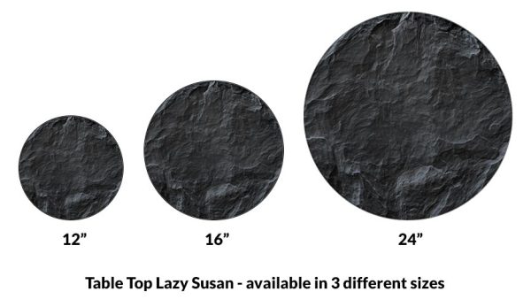 Lazy Susan - SLATE design - 3 Different Sizes - For Kitchen Table Top Fashion - Image 5
