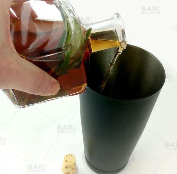 Square Craft Bartending Bottle w  Cork - Clear 7oz   210ml Sale - Image 5