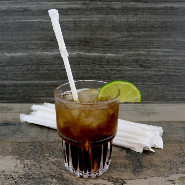 BarConic®  Eco-Friendly  Wrapped Paper Straws - 7 3 4  Solid White - Packs of 100 For Cheap - Image 2