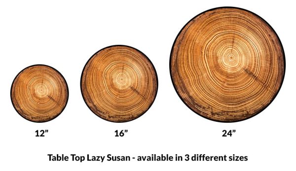 Lazy Susan - TREE RING Designs - 3 Different Sizes - For Kitchen Table Top Hot on Sale - Image 2