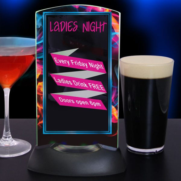 LED Table Tent (7.5 in x 4.5 in) For Discount - Image 2