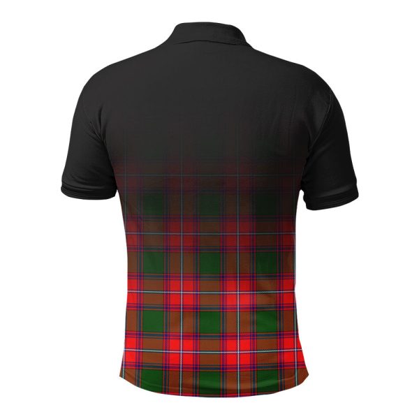 Rattray Modern Tartan Crest Polo Shirt - Thistle Black Style Online Sale - Image 2