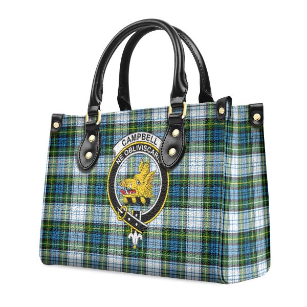 Campbell Dress Tartan Crest Leather Handbag Sale - Image 3