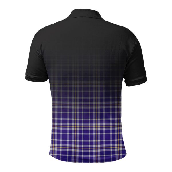 Ochterlony Tartan Crest Polo Shirt - Thistle Black Style Online Sale - Image 2