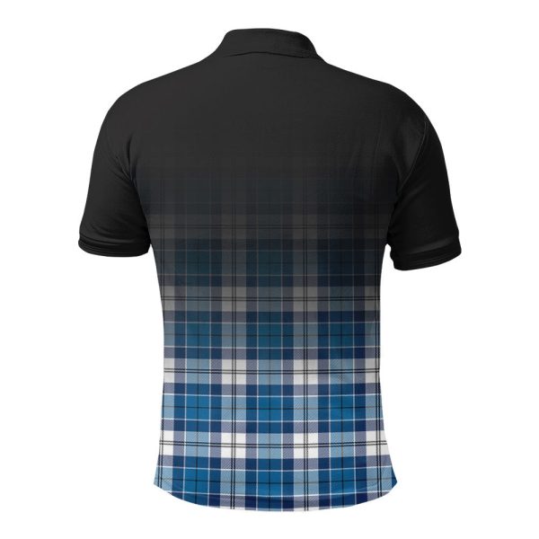 Roberton Tartan Crest Polo Shirt - Thistle Black Style Discount - Image 2
