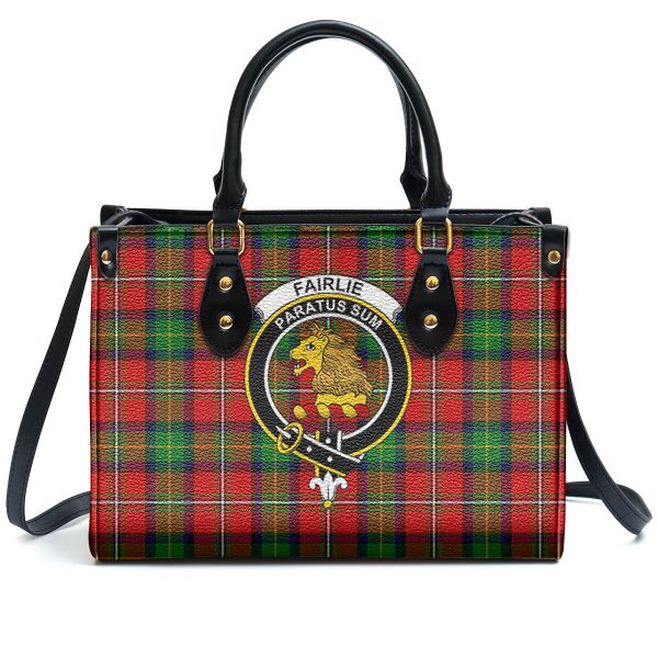 Fairlie Tartan Crest Leather Handbag Sale - Image 2