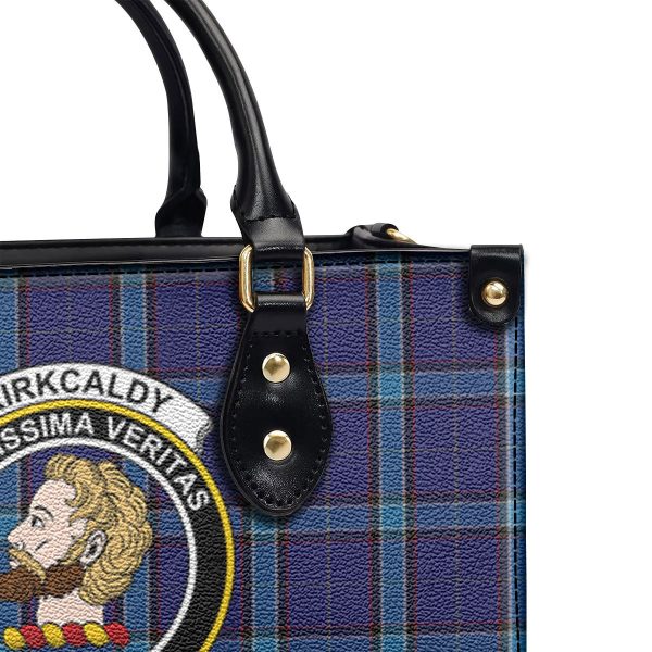 Kirkcaldy Tartan Crest Leather Handbag Fashion - Image 5
