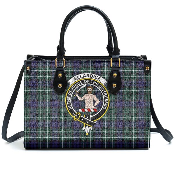Allardice Tartan Crest Leather Handbag Discount - Image 2