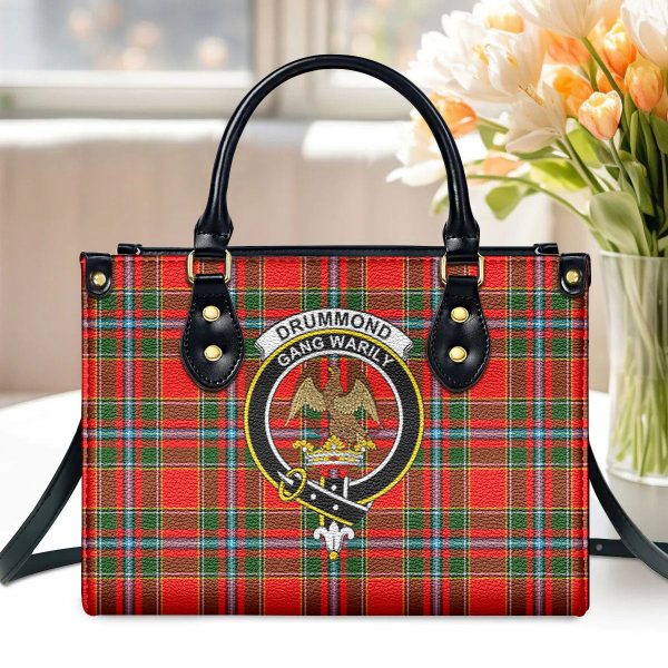 Drummond of Perth Tartan Crest Leather Handbag Online