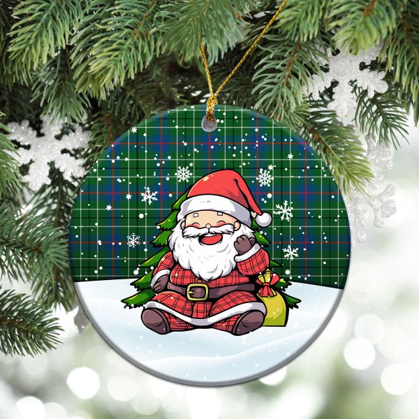 Duncanson Tartan Christmas Ceramic Ornament - Scottish Santa Style Online now - Image 2