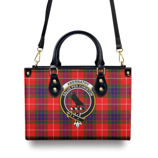 Abernathy Tartan Crest Leather Handbag Online Hot Sale - Image 4