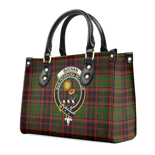 Buchan Modern Tartan Crest Leather Handbag Sale - Image 3