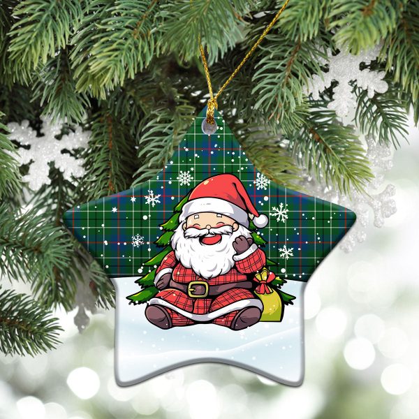 Duncanson Tartan Christmas Ceramic Ornament - Scottish Santa Style Online now - Image 4