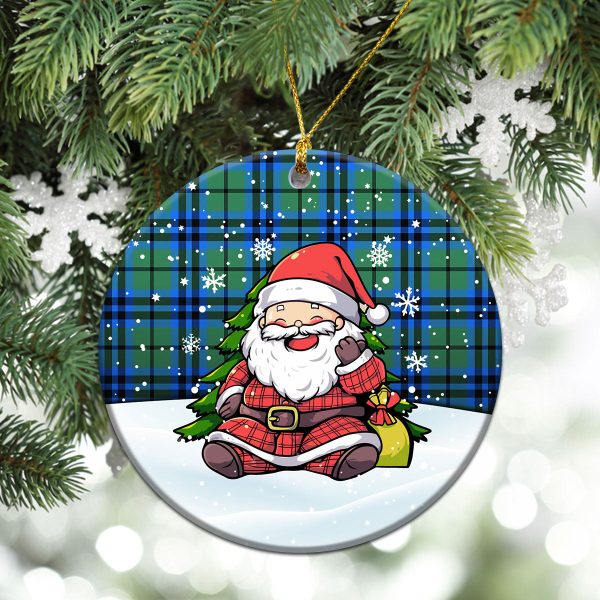 Falconer Tartan Christmas Ceramic Ornament - Scottish Santa Style Discount - Image 2