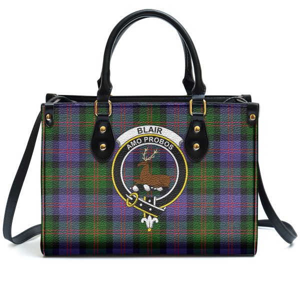 Blair Modern Tartan Crest Leather Handbag For Cheap - Image 2