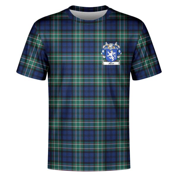 Allan Tartan Crest T-Shirt Online