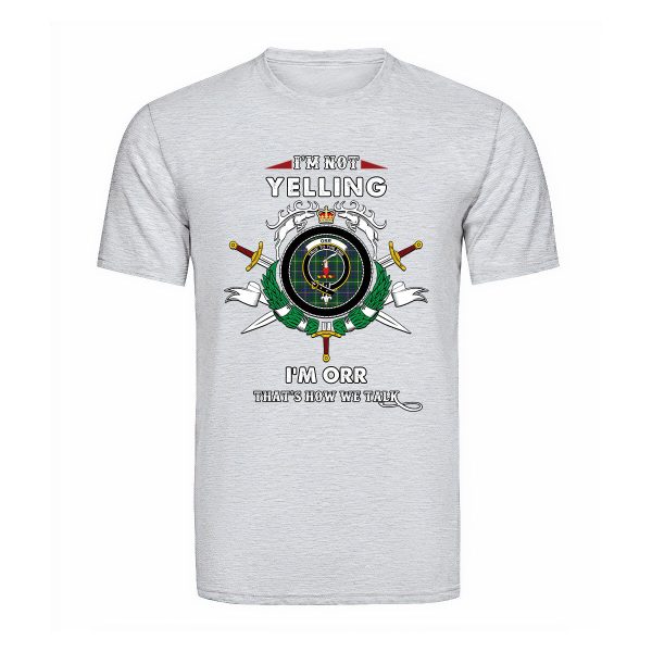 Orr Tartan Crest T-shirt - I m not yelling style Cheap - Image 5