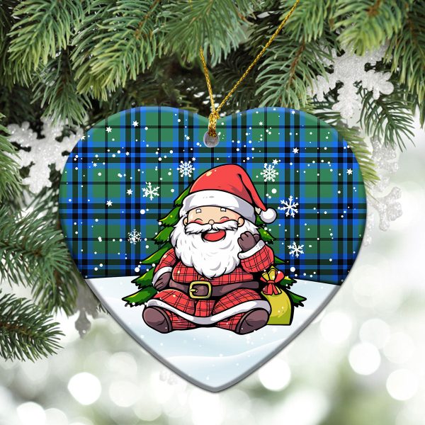 Falconer Tartan Christmas Ceramic Ornament - Scottish Santa Style Discount - Image 5