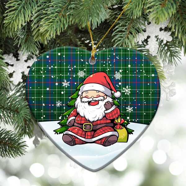 Duncan Ancient Tartan Christmas Ceramic Ornament - Scottish Santa Style Hot on Sale - Image 5