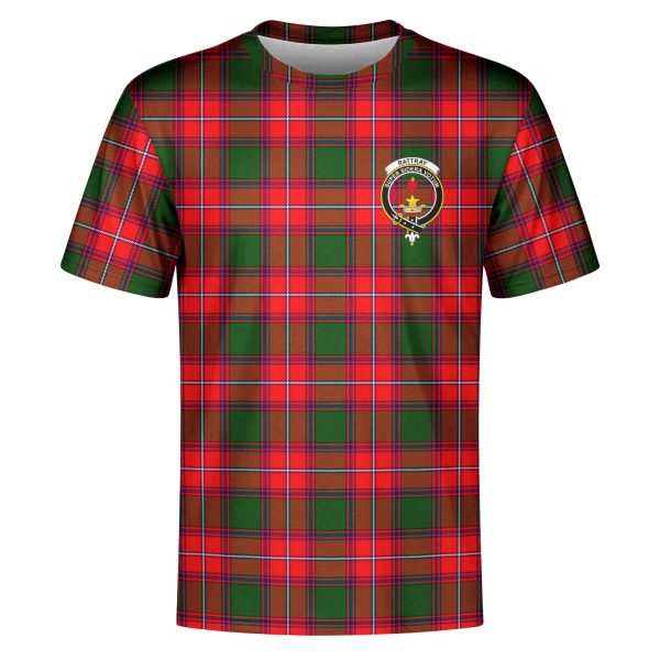 Rattray Modern Tartan Crest T-shirt Online Sale