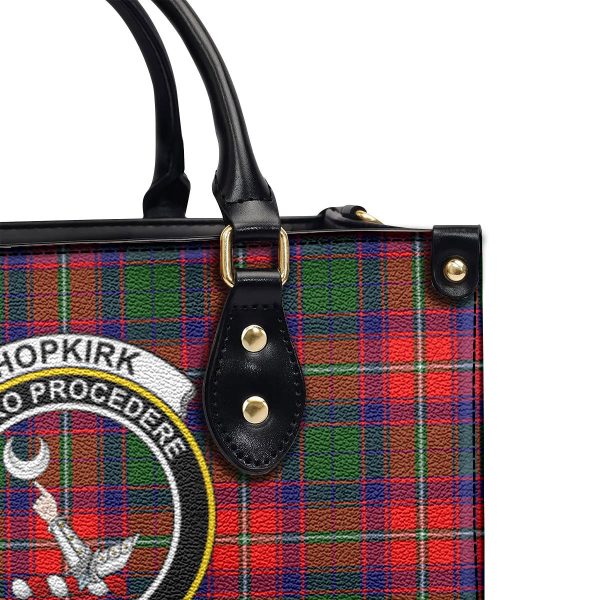Hopkirk Tartan Crest Leather Handbag Online Hot Sale - Image 5